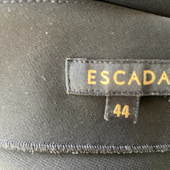 Escada Black Skirt Sz 44 US 14 Sexy Zippers - Picture 3 of 10